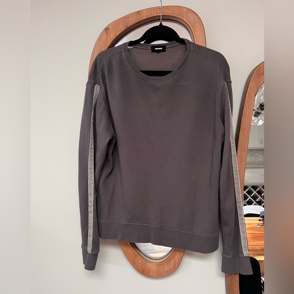 Monrow Charcoal Gray Sweatshirt